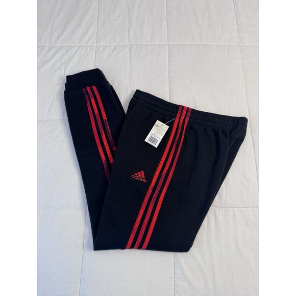 Adidas Tiro 21 Boys L 14/16 Athletic Training Pants - Black Red - Picture 1 of 4